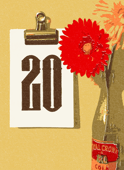 A simple clipboard adorned with a bottle of Coca Cola, perfect for handmade gifts.