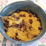 chocolate chip cookie in a mug