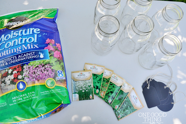 window sill herb garden