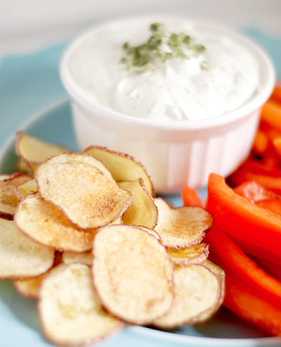 Microwave potato chips