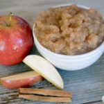 Make your own applesauce with cinnamon and a slice of apple.