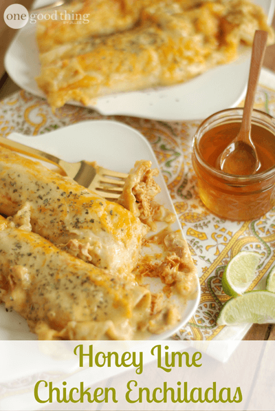 Honey Lime Chicken Enchiladas