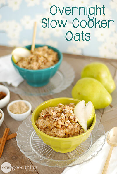 slow cooker oatmeal 