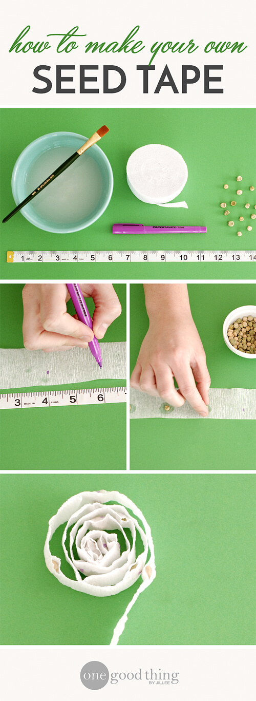 Make your own seed tape