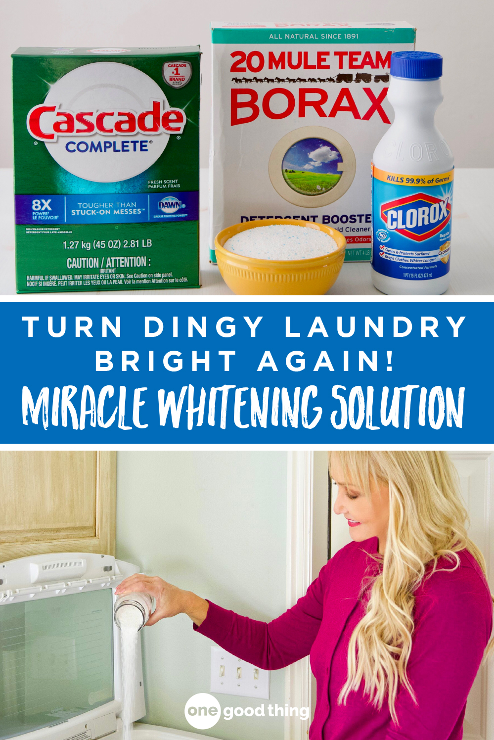 Make Your Own Miracle Laundry Whitening Solution