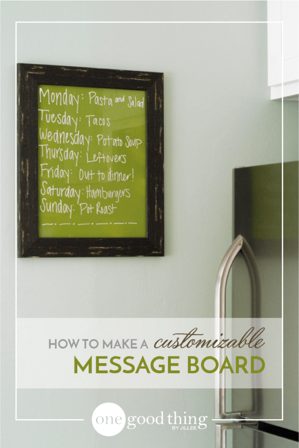 How To Make An Erasable Message Board That's Pretty AND Functional