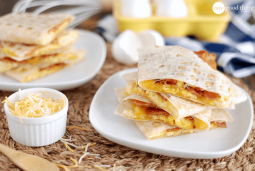 How to Make Quick and Easy Breakfast Quesadillas In a Waffle Maker