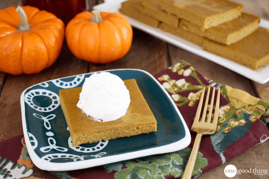 Crustless Pumpkin Pie