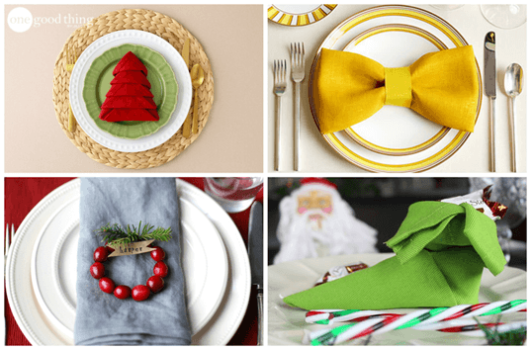 How To Make Christmas Tree Napkins