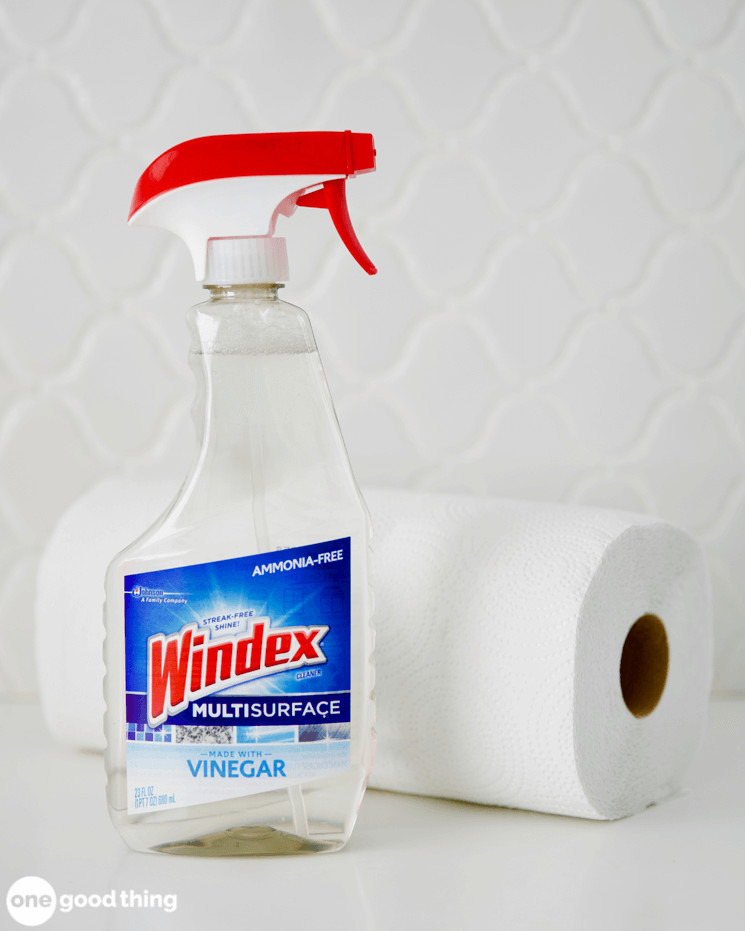 Windex Multisurface with vinegar is a great all-purpose cleaner.