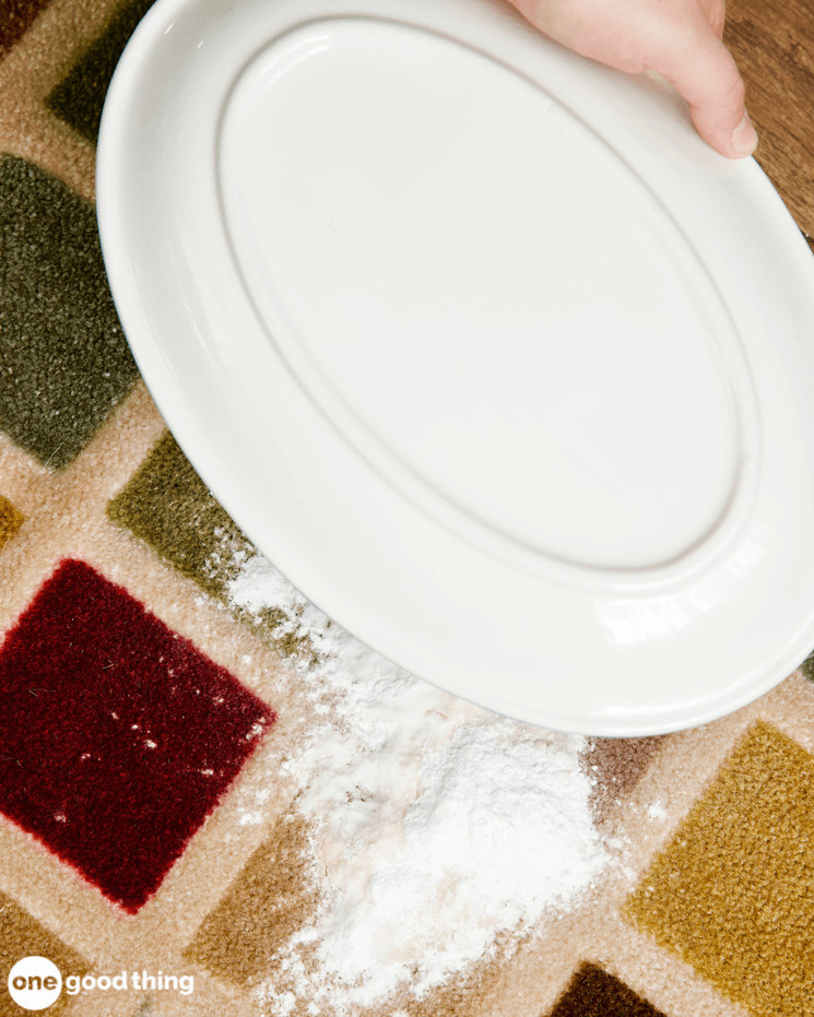 Remove Pet Stains Step 3 in pet stain removal is to cover the stain and wait until the vinegar and baking soda have dried.