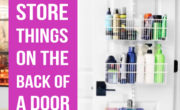 12 smart ways to store things on the back of doors.