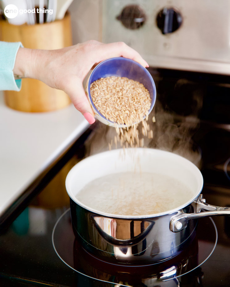 cooking grains on the stove