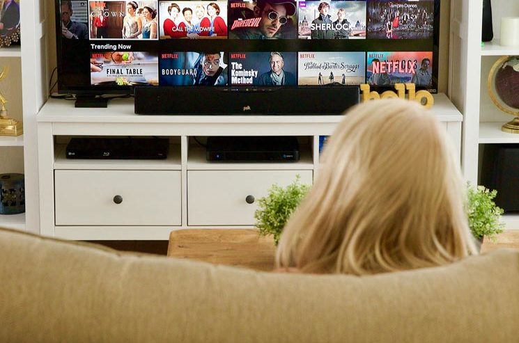 netflix on a television