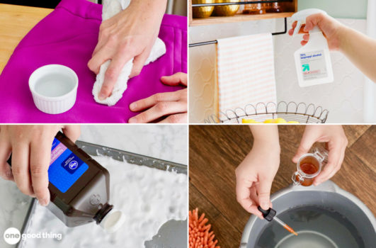 hydrogen peroxide vs. rubbing alcohol
