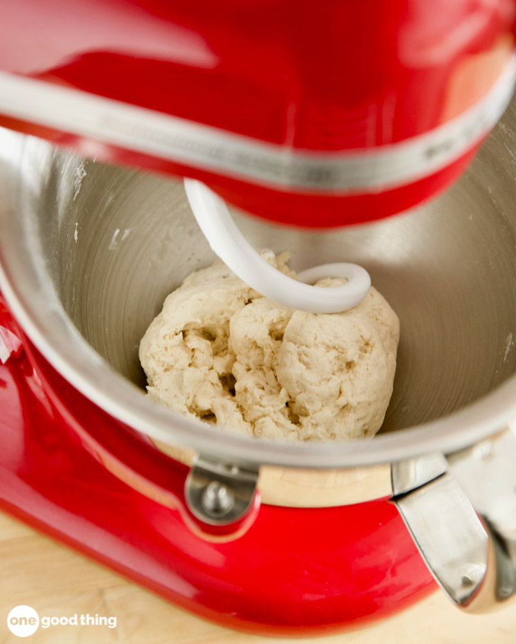 mixing up 2 ingredient dough