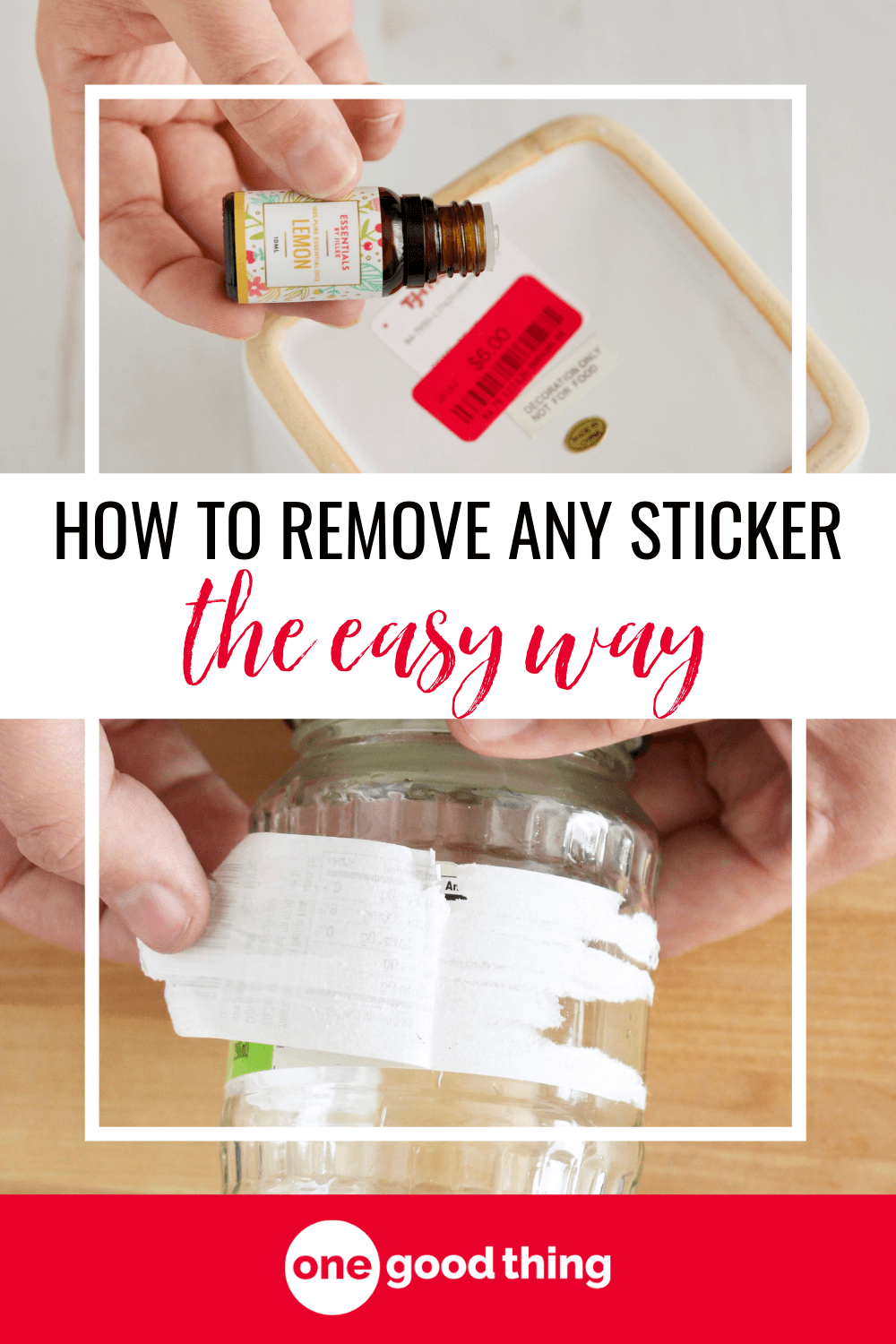 How To Remove Sticker Residue From Glass or Plastic