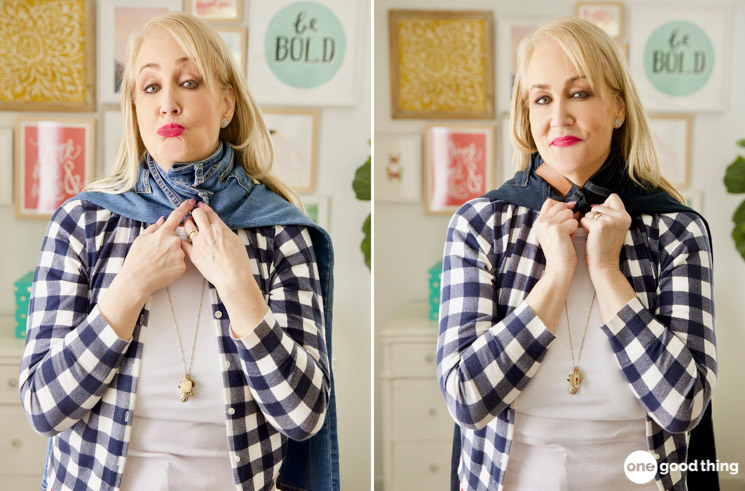 Neck trick' hack to see if jeans fit without trying them on