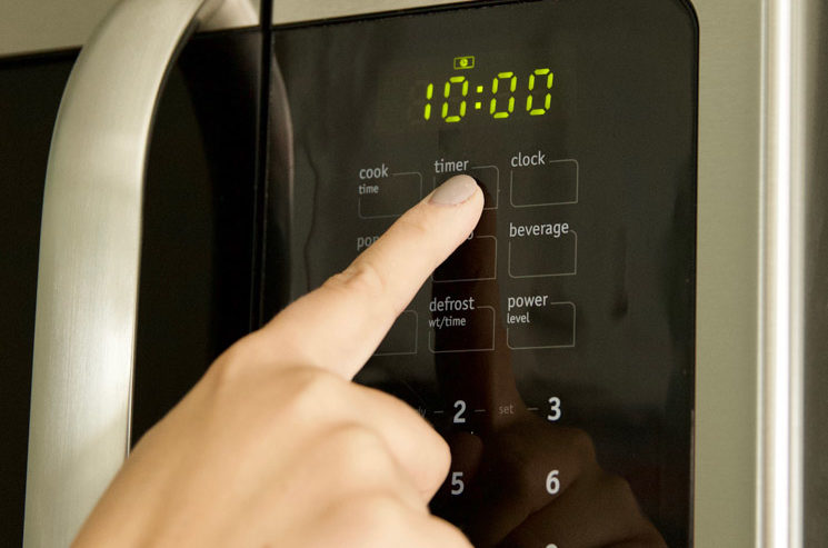 After cooking for ten minutes, take the pan off the heat and leave the lid on for ten more minutes.