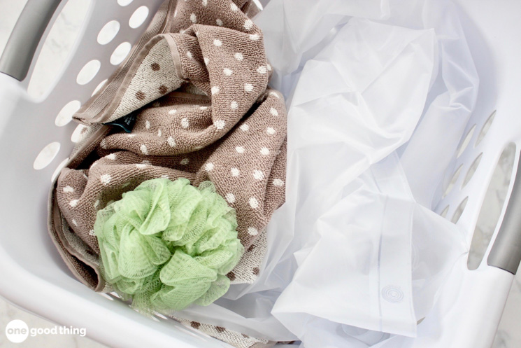 When To Replace Bathroom Items When To Replace Bathroom Items - loofah in a laundry basket