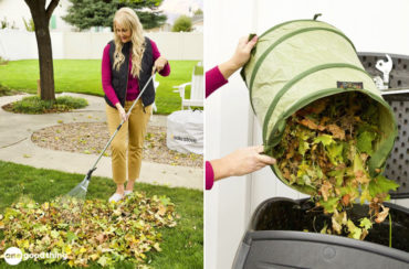 composting leaves