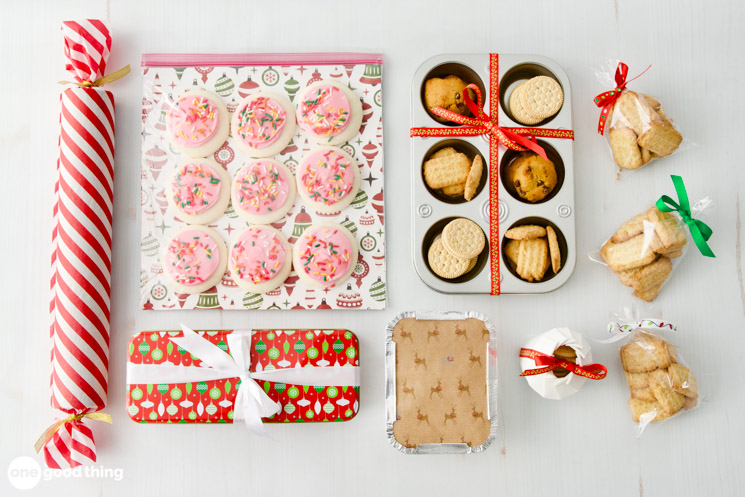 A variety of ideas for wrapping cookies.