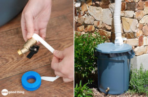DIY rain barrel system