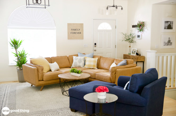 arranging furniture