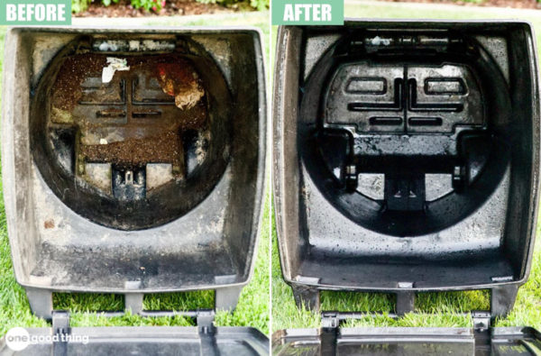 This Is The Best Fix For Your Stinky Outdoor Trash Cans