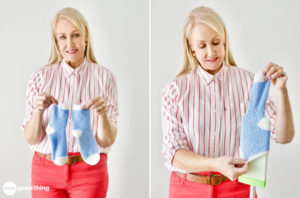 Swiffer Hacks To save money and reduce waste, use fluffy sock instead of single-use pads on your Swiffer sweeper.
