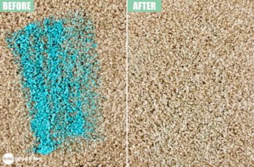 Even a big spill like this isn't the end of the world when you know how to get stains out of carpet.