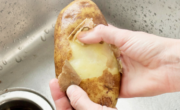 The easiest way to peel potatoes.