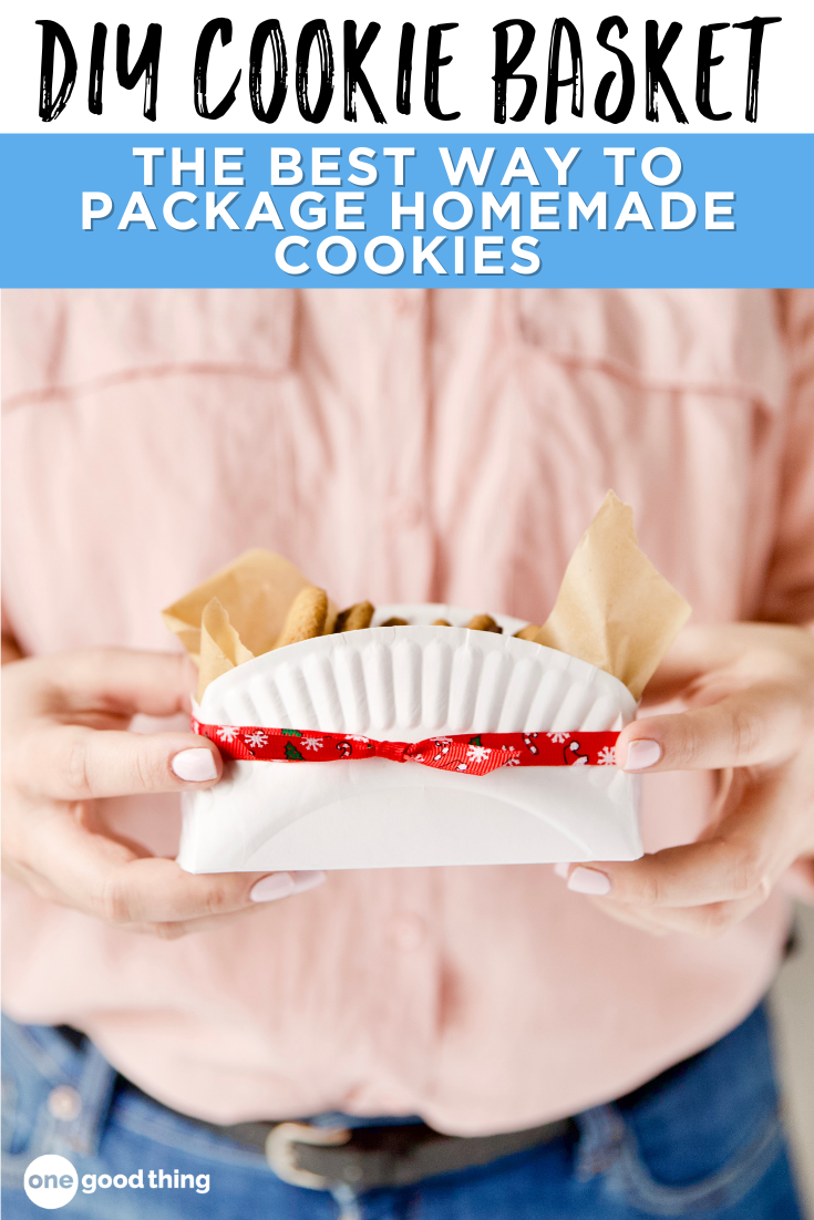 DIY Cookie Basket For Giving Homemade Cookies As Gifts