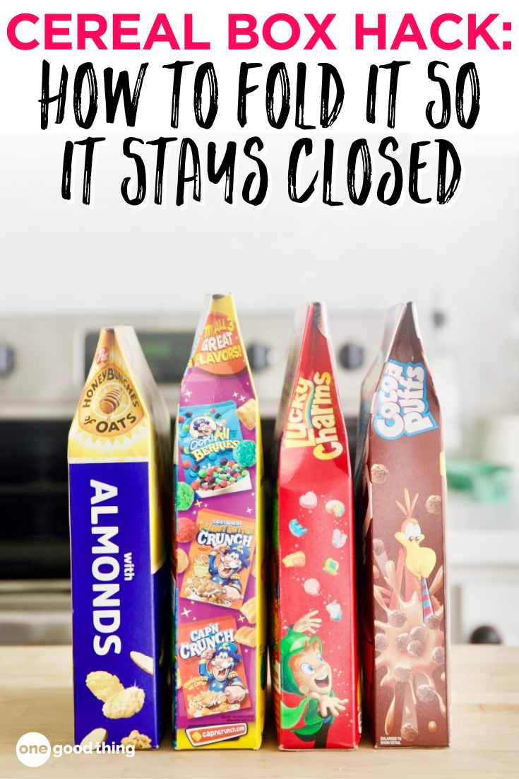 Cereal Box Hack: How To Fold A Cereal Box To Keep It Closed