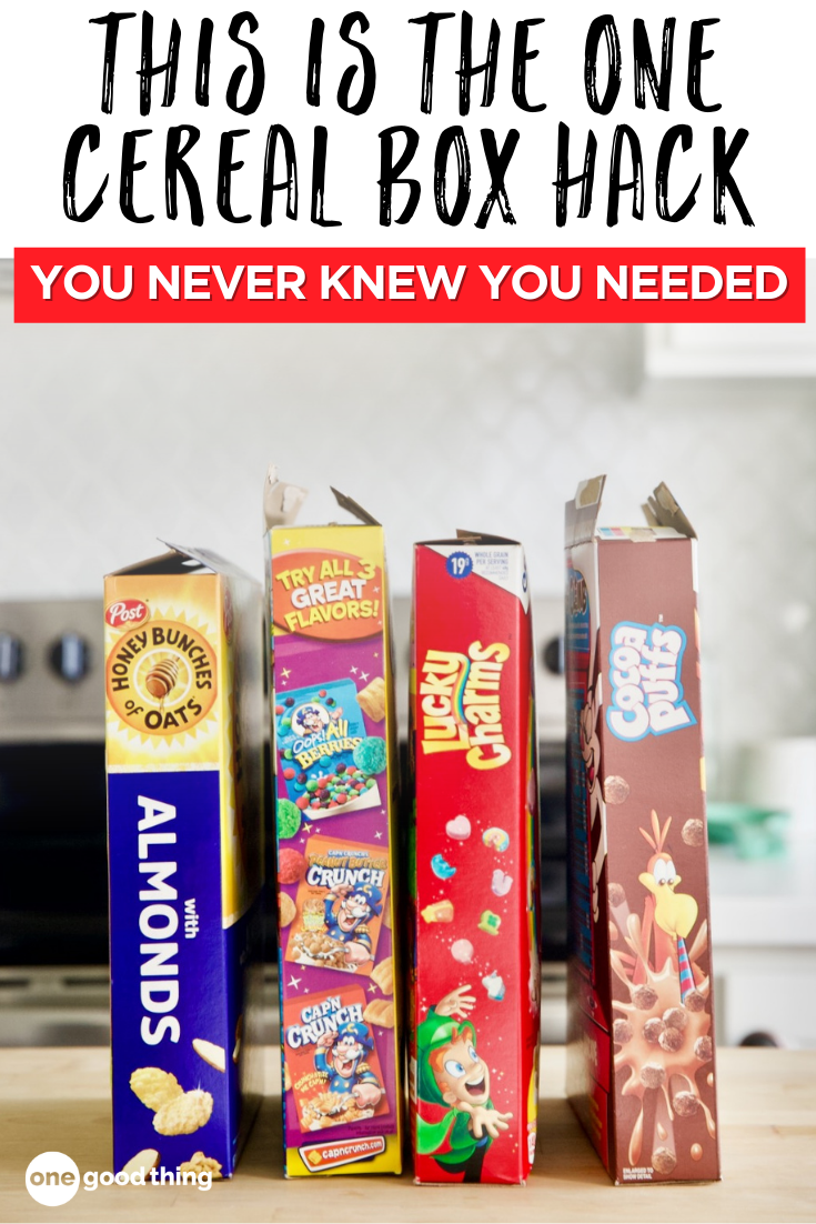 Cereal Box Hack How To Fold A Cereal Box To Keep It Closed