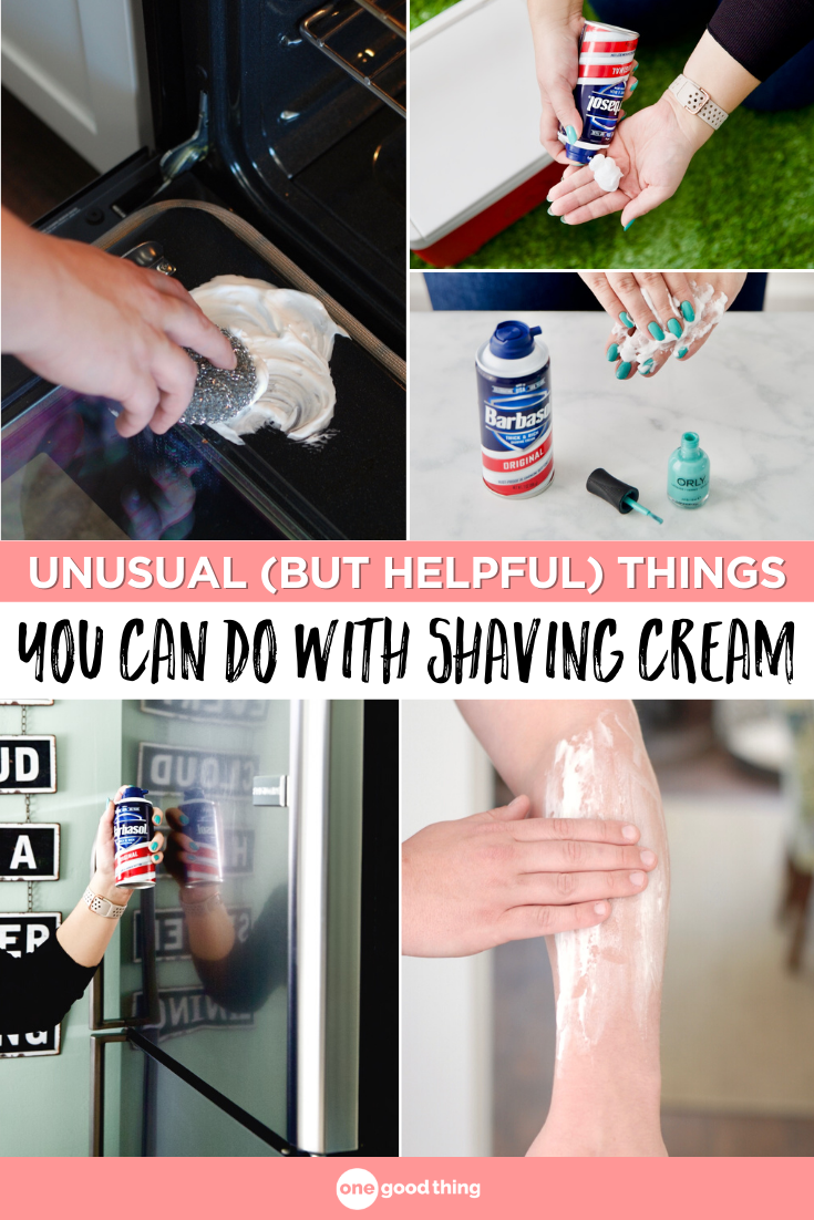 12 Uses For Shaving Cream Cleaning, Stain Removal & More