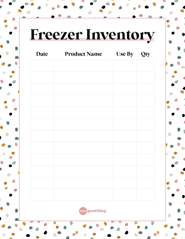 Free-To-Download Freezer Inventory (And How To Use It)