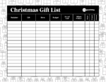 Print This Free Christmas Gift List To Stay Organized