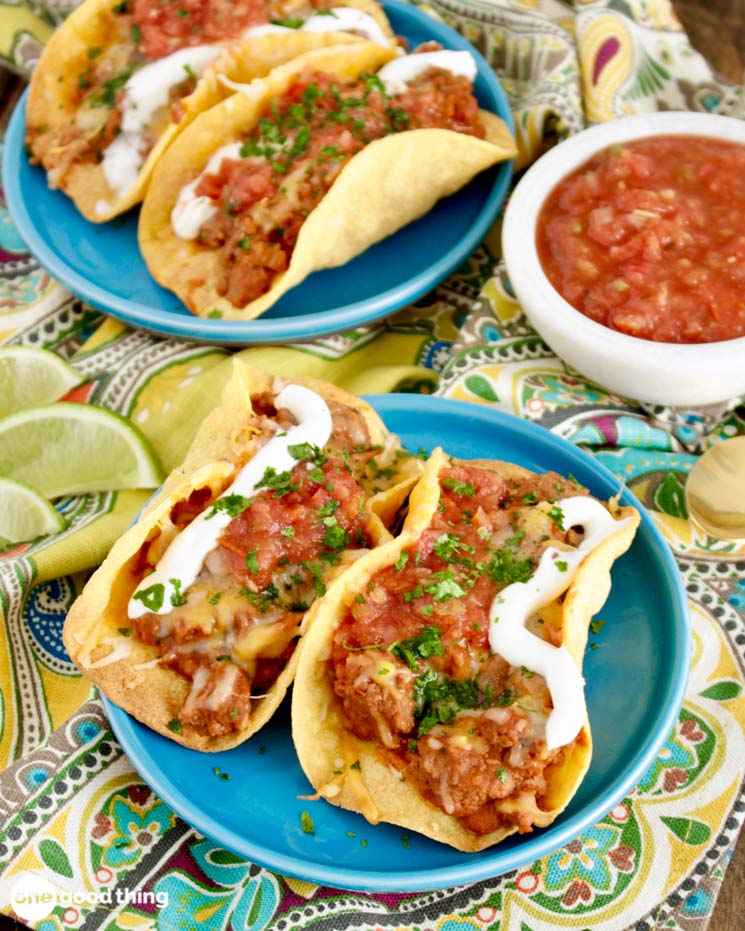 Taco Tuesday is even better with homemade baked tacos with all the fixings.