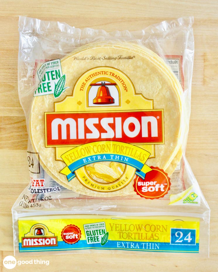 Make your own crunchy taco shells with corn tortillas.