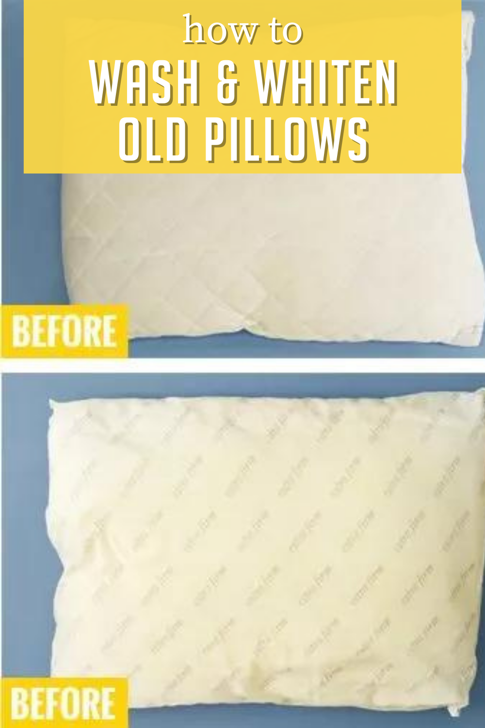How To Wash Yellow Pillows (StepByStep)