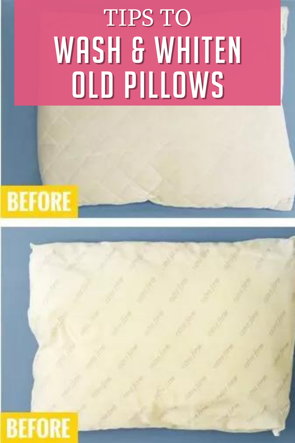 How To Wash Yellow Pillows (StepByStep)