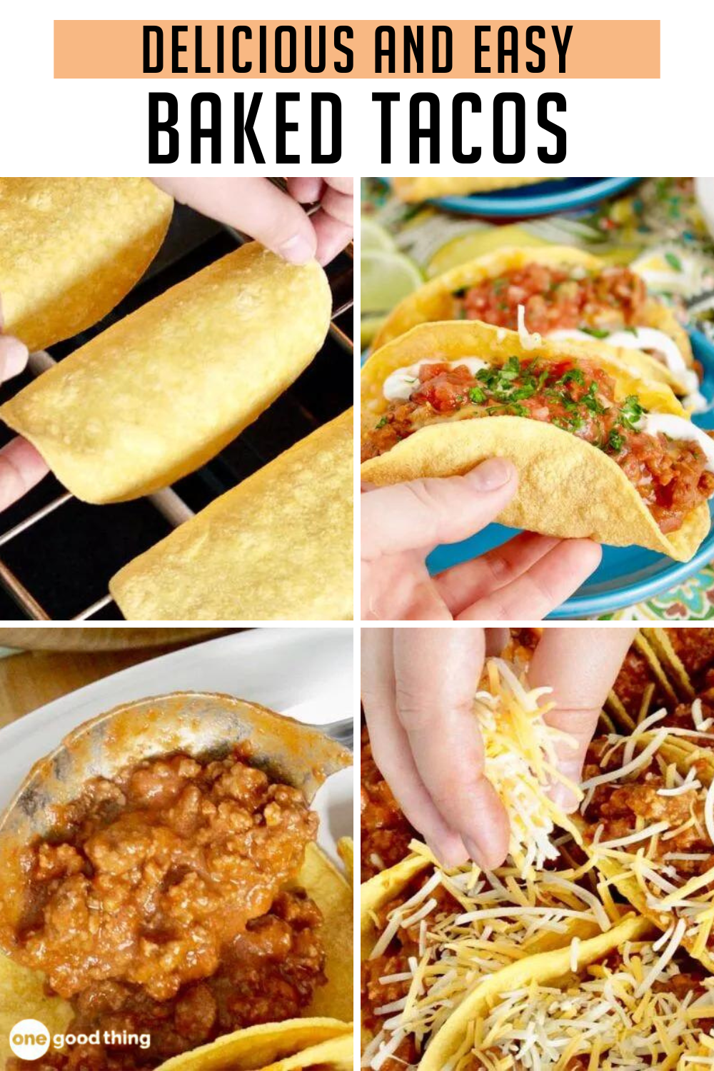 Baked Tacos (With Homemade Crunchy Taco Shells)