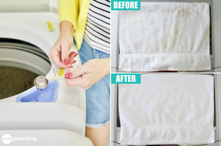 This natural bleach substitute brightens whites and colors and removes stains.