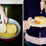 This one pan egg sandwich is fast and easy to make.