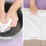 Use a bucket of warm water and some baby shampoo to unshrink clothes.