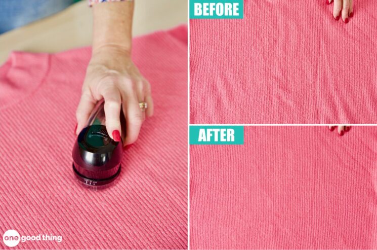 One of the fastest and easiest ways to remove pills from clothing is to use a lint shaver.