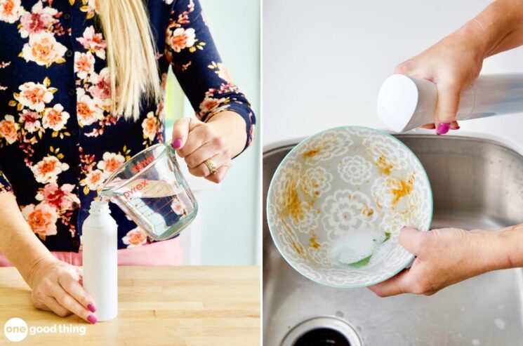 This DIY Dawn Powerwash recipe makes meal cleanup so much easier!