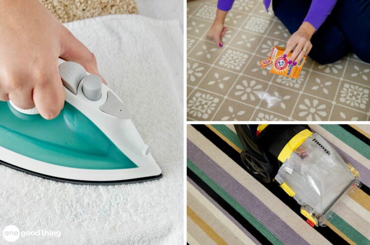 My favorite way to get stains out of carpet involves using towels and an iron.