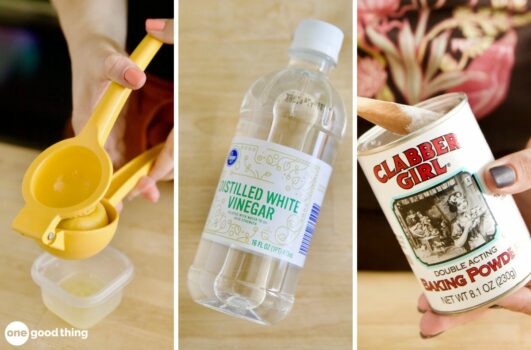 Both lemon juice and vinegar can be substituted for cream of tartar.
